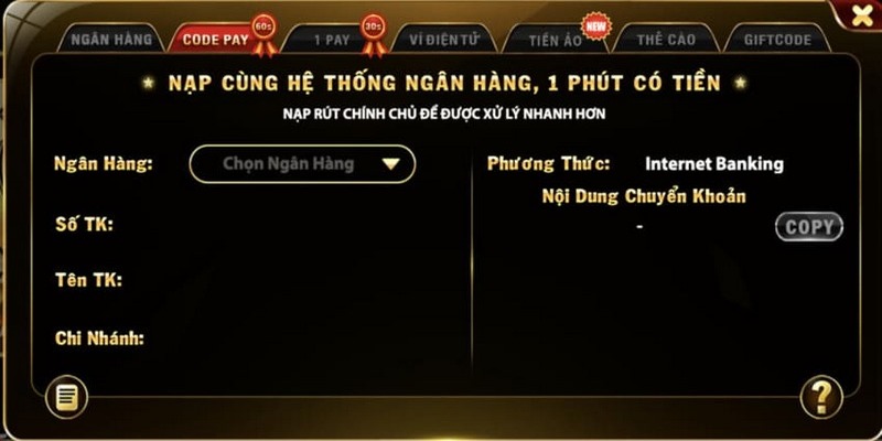 Giao dịch qua hình thức code pay phổ biến